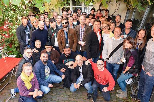 10 Gruppenfoto des diesjaehrigen Filmmakers Guest Lunch Lawrence Diederich